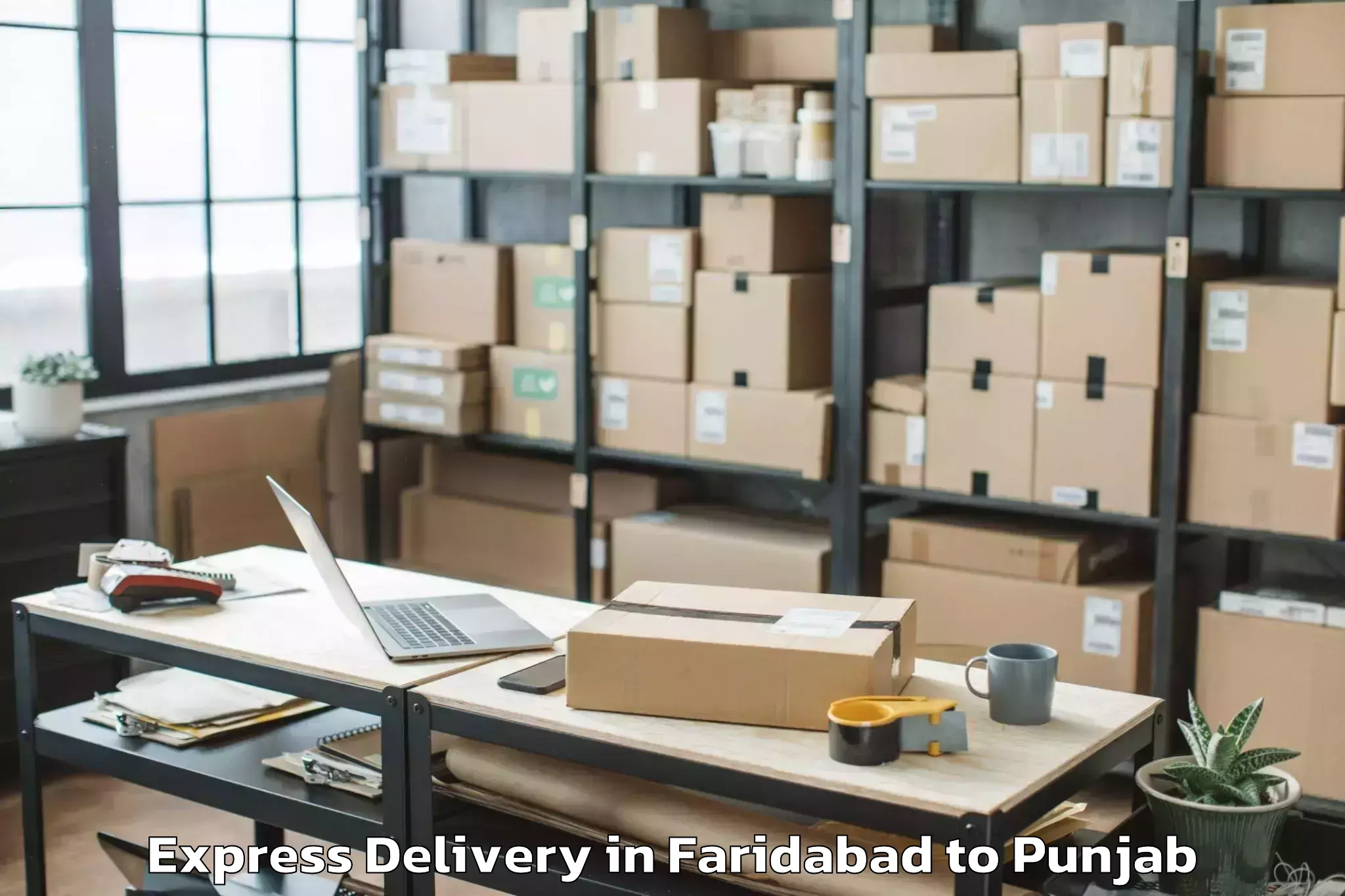 Top Faridabad to Mandi Gobindgarh Express Delivery Available